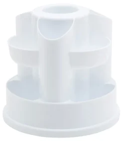 Realspace® Rotating Desktop Organizer, 8"H x 8"W x 7-3/4"D, White