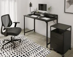 Realspace® Sensi Mesh/Fabric Low-Back Task Office Chair, Black, BIFMA Compliant