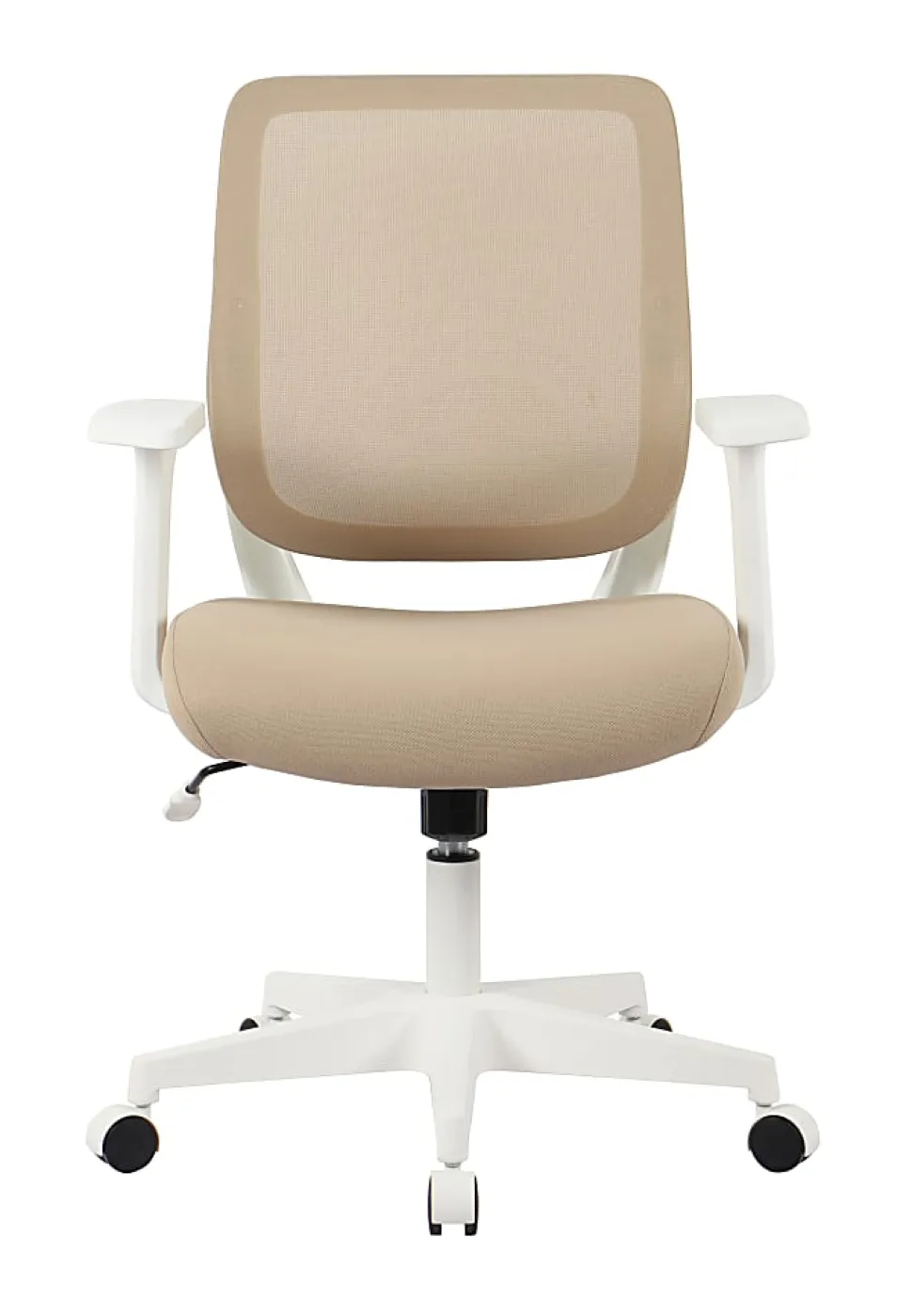 Realspace® Sensi Mesh/Fabric Low-Back Task Chair, Oatmeal/White, BIFMA Compliant