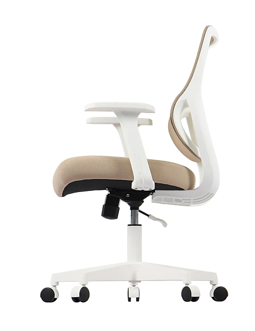 Realspace® Sensi Mesh/Fabric Low-Back Task Chair, Oatmeal/White, BIFMA Compliant