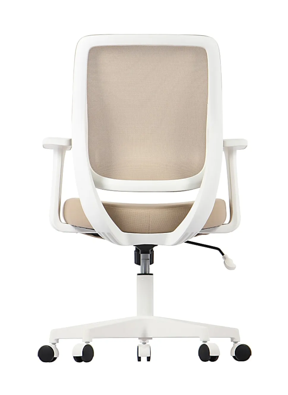 Realspace® Sensi Mesh/Fabric Low-Back Task Chair, Oatmeal/White, BIFMA Compliant