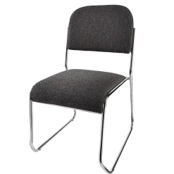 Realspace® Sled-Base Padded Fabric Seat, Fabric Back Stacking Chair 22
