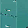 Realspace SOHO® Organizer 18"D Vertical 3-Drawer Mobile File Cabinet, Teal