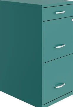 Realspace SOHO® Organizer 18"D Vertical 3-Drawer File Cabinet, Navy