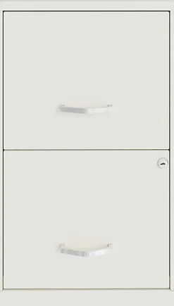 Realspace SOHO® Smart 18"D Vertical 2-Drawer File Cabinet, White