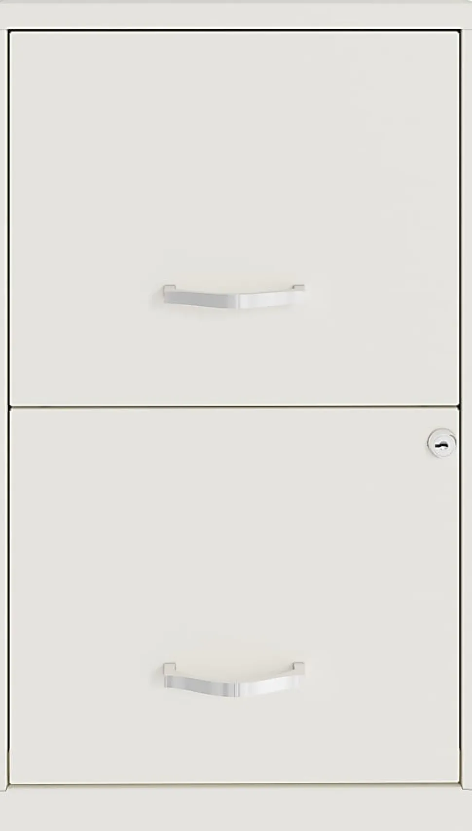 Realspace SOHO® Smart 18"D Vertical 2-Drawer File Cabinet, White