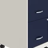 Realspace SOHO® Smart 18"D Vertical 2-Drawer Mobile File Cabinet, White/Navy