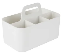 Realspace™ Stackable Storage Caddy, Small Size, White
