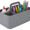 Realspace™ Stackable Storage Caddy, Small Size, Gray