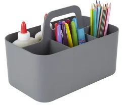 Realspace™ Stackable Storage Caddy, Small Size, Gray