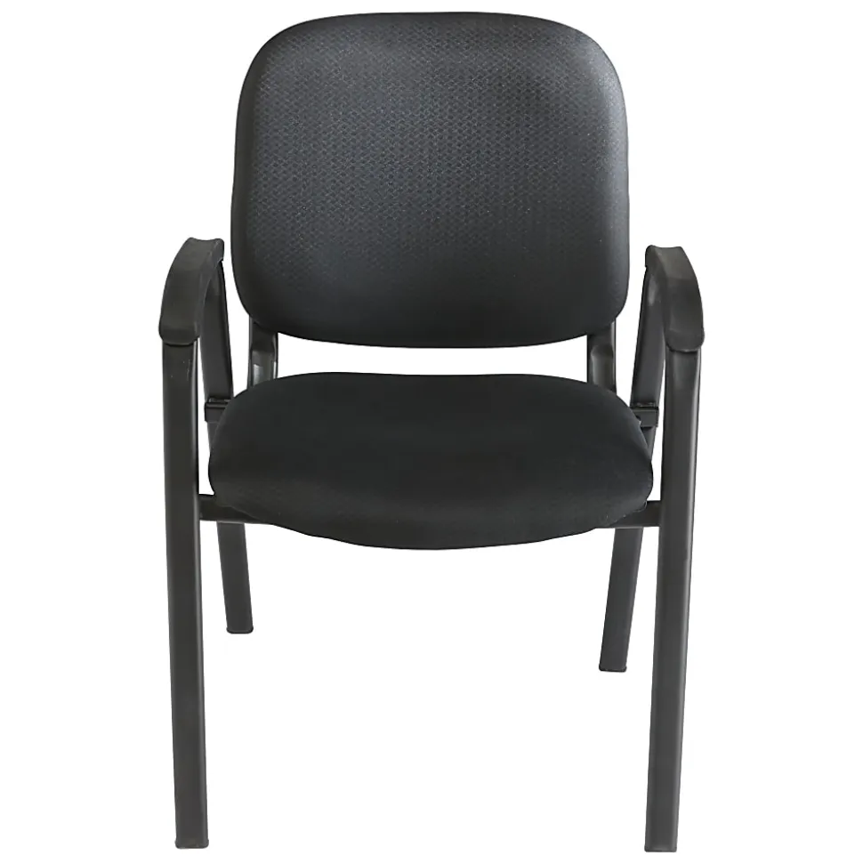 Realspace® Stacking Guest Office Chair, Black
