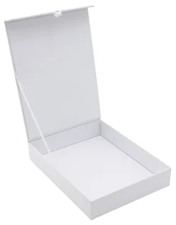 Realspace® Standard-Duty Document Storage Box, 12" x 2-1/4" x 9-1/4", White