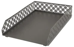 Realspace® Streya Cut-Metal Letter Tray, 2-5/8
