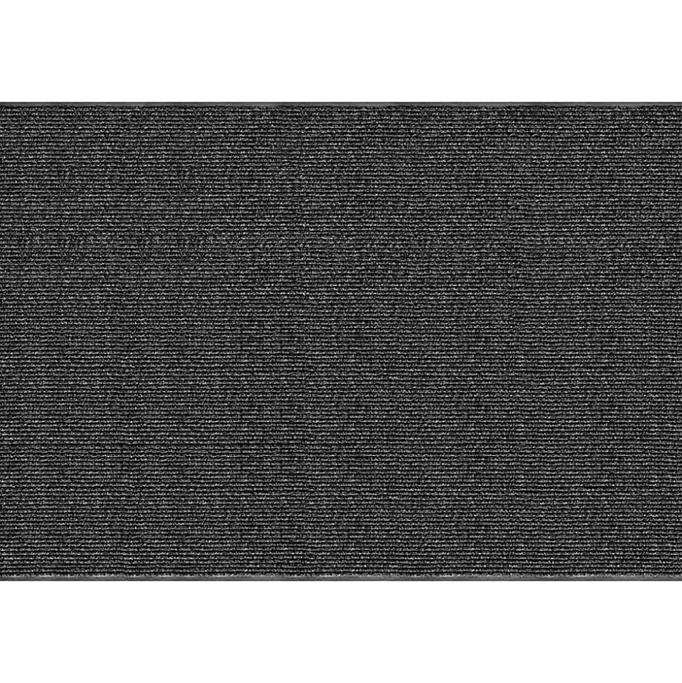 Realspace® Tough Rib Floor Mat, 4' x 6', Charcoal
