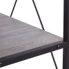 Realspace® Trazer 56"W Computer Desk With Storage Shelves, Gray