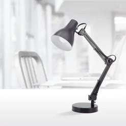 Realspace™ Trazio LED Architect Task Lamp, 22"H, Black