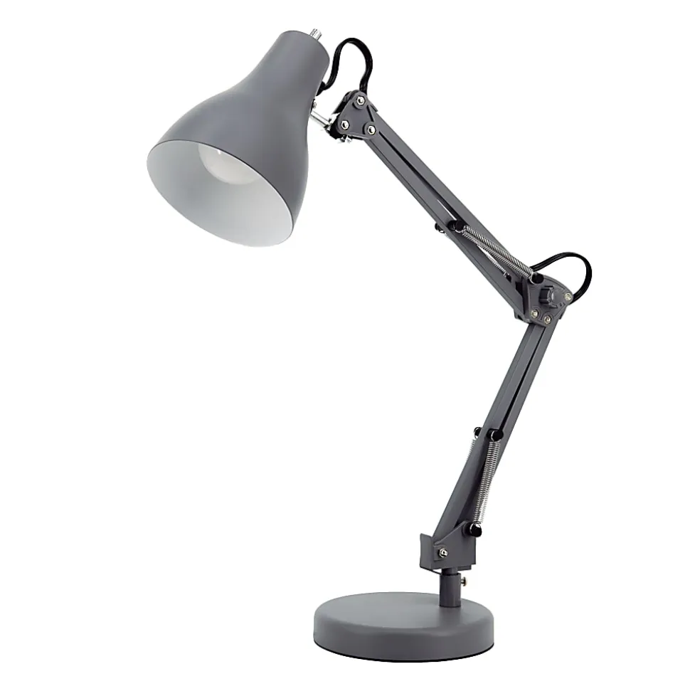 Realspace™ Trazio LED Architect Task Lamp, 22"H, Gray