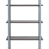 Realspace® Trezza 60"H 4-Shelf Bookcase, Warm Walnut