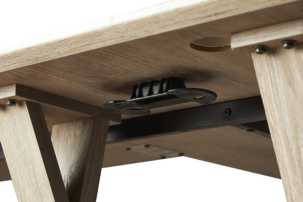 Realspace® Trezza 62"W L-Shaped Computer Desk, Warm Walnut