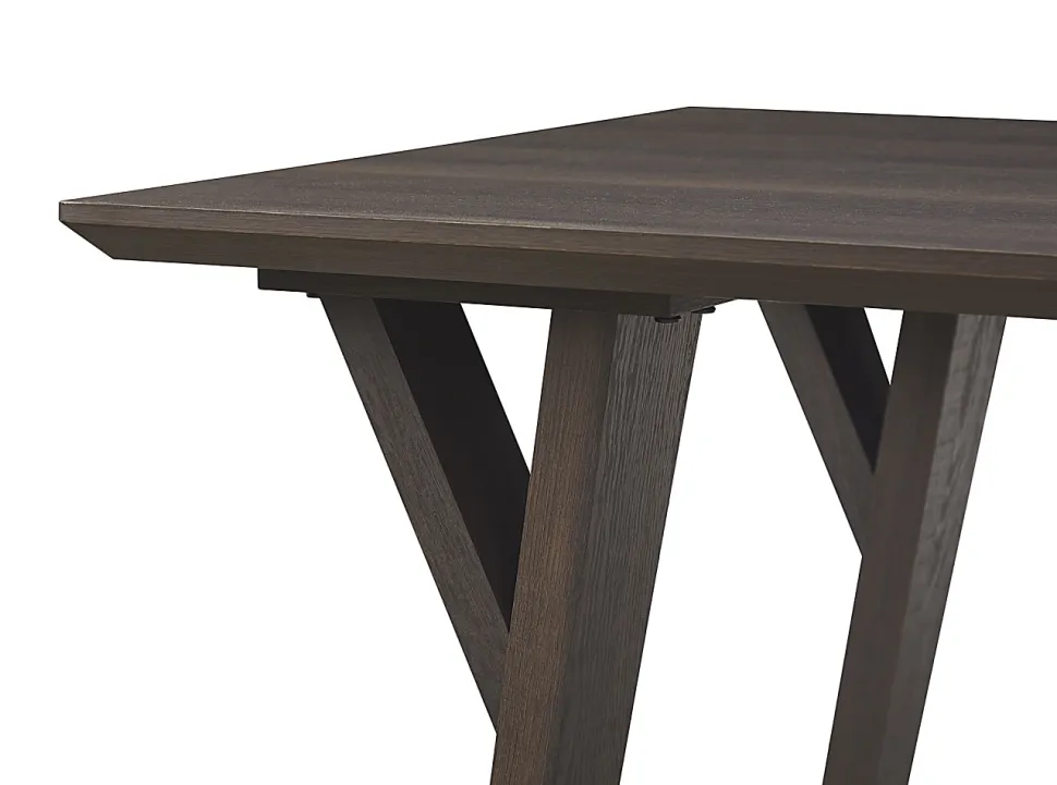 Realspace® Trezza 60"W Writing Desk, Warm Walnut