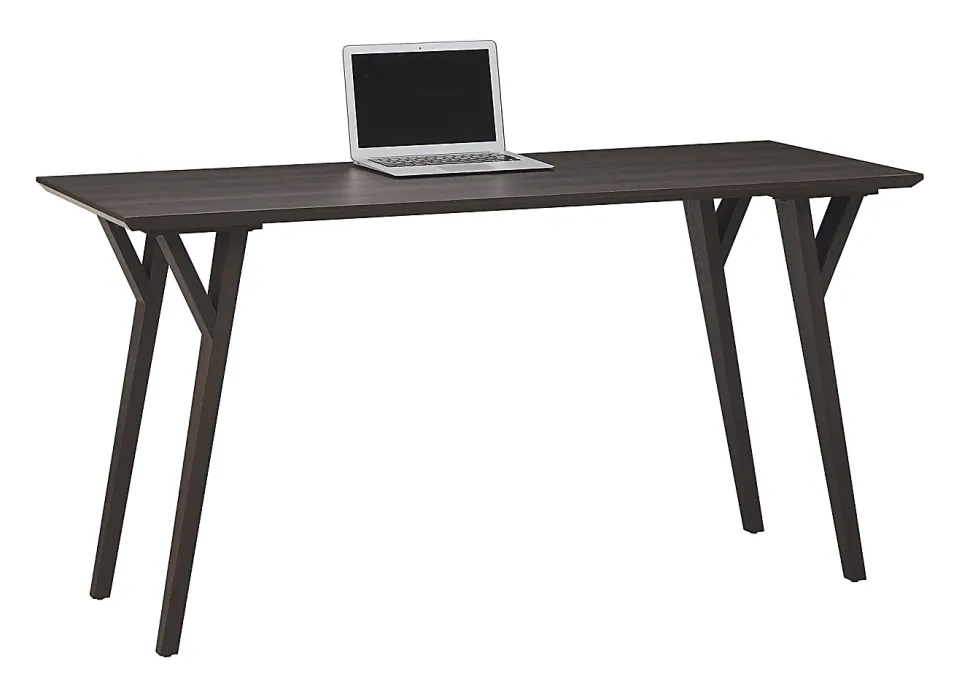 Realspace® Trezza 60"W Writing Desk, Warm Walnut
