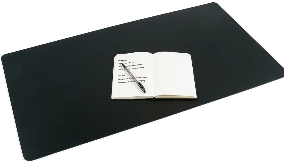 Realspace® Ultra-Smooth Writing Surface With Antimicrobial Protection, 19 3/10" H X 35 2/5" W , Black