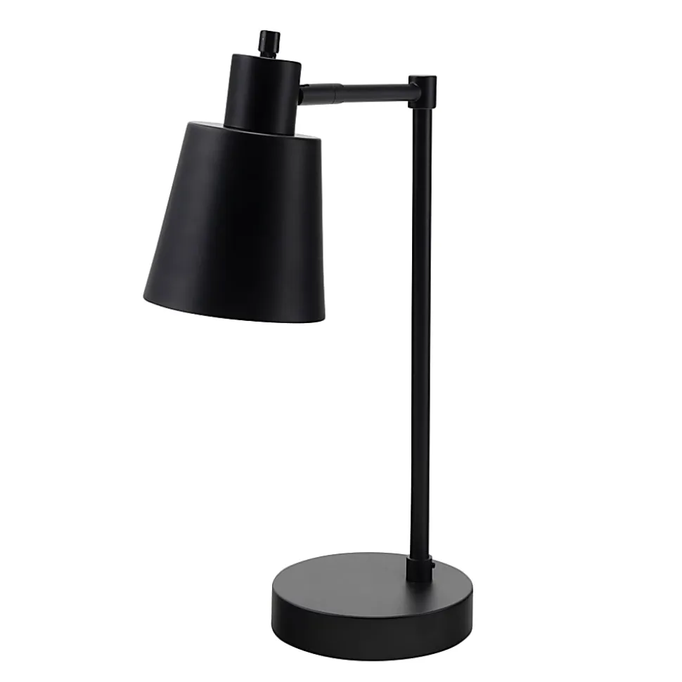 Realspace™ Vaylen Desk Lamp, 18"H, Black