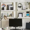 Realspace™ Veretti 23"H Modern Tilt-Arm Lamp, Adjustable, Smokey Gray Shade/Black Base