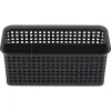Realspace® Weave Bin Valet, Black