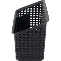 Realspace® Weave Bin Valet, Black