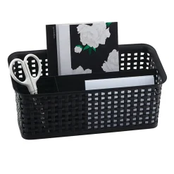 Realspace® Weave Bin Valet, Black