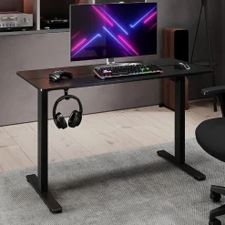 Realspace® 48”W Essential Electric Height Adjustable Standing Desk, Black