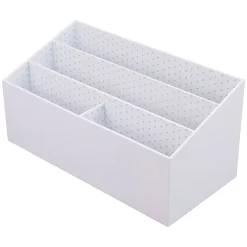 Realspace® White Dot Desktop Organizer