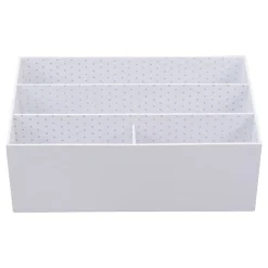 Realspace® White Dot Desktop Organizer