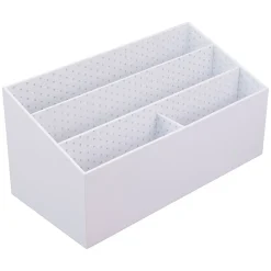 Realspace® White Dot Desktop Organizer