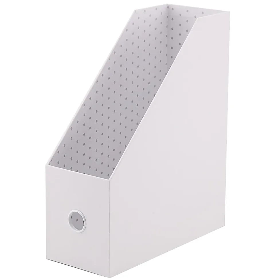Realspace® White Dot Magazine File