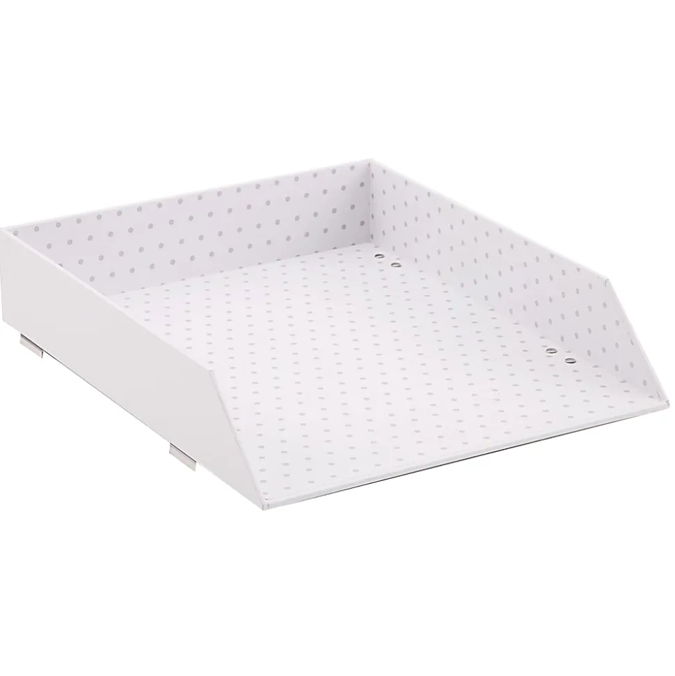 Realspace® White Dot Stacking Letter Tray