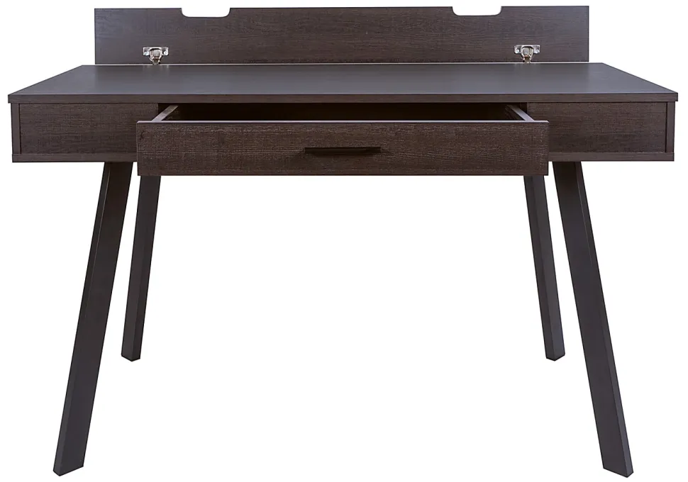 Realspace® 48"W Lancott Computer Desk, Dark Brown