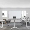 Realspace® 28"W Mobile Sit-to-Stand Compact Desk/Laptop Cart Workstation, 28-3/4"H x 28"W x 22-1/16"D, White