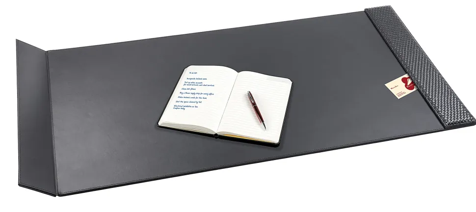 Realspace™ Woven Executive Pad, 20" x 36", Black