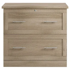 Realspace® 29-7/16"W x 18-1/2"D Lateral 2-Drawer File Cabinet, Spring Oak