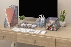 Realspace® Zora Acrylic Desktop Organizer Cube, 6