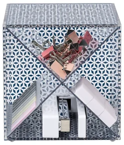 Realspace® Zora Acrylic Desktop Organizer Cube, 6