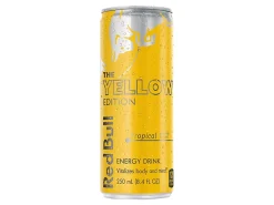 Red Bull Energy Drinks, Yellow Edition, 8.4 Oz, Pack Of 4 Cans