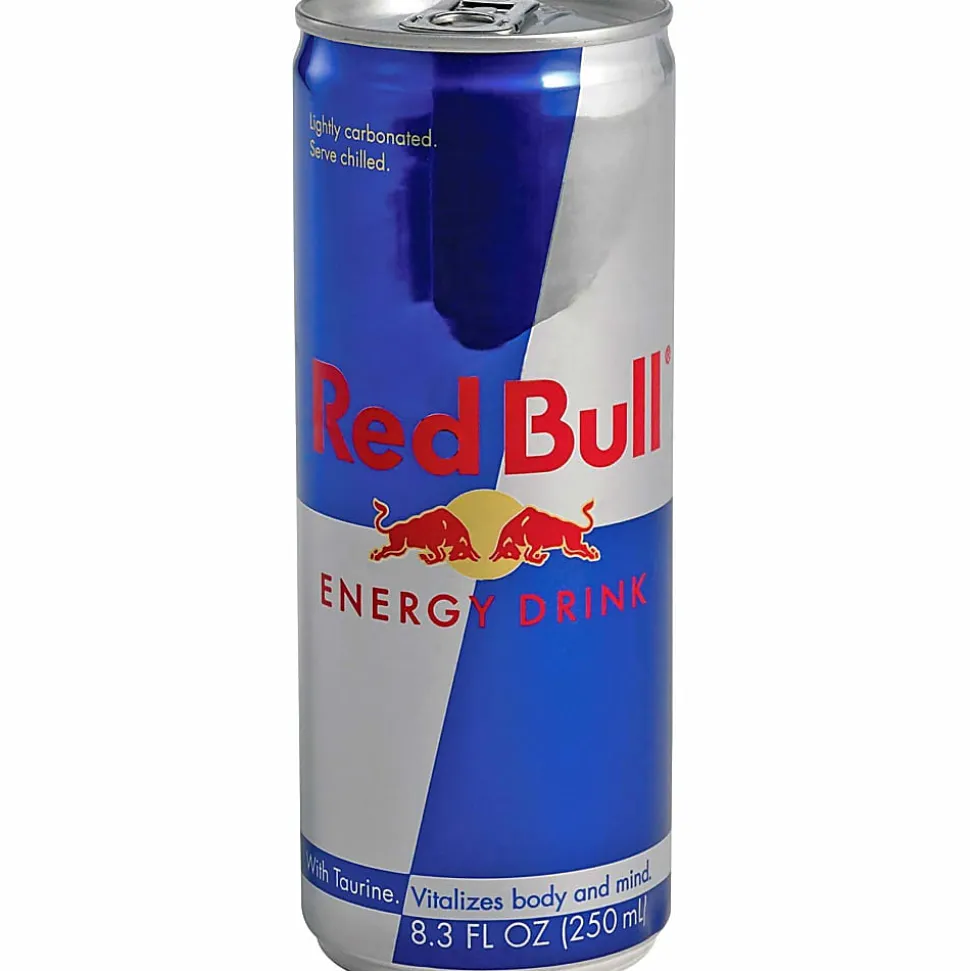 Red Bull Original Energy Drink, 8.3 Oz, Box Of 24 Cans