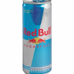 Red Bull Sugar-Free Energy Drink, 8.3 Oz, Box Of 24 Cans