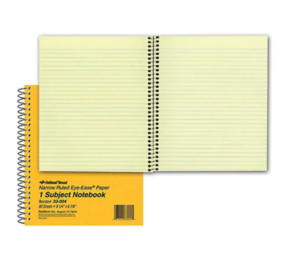Rediform® Brown Board Notebook, 6-7/8 x 8-1/4", 1 Subject, 80 Sheets, Brown