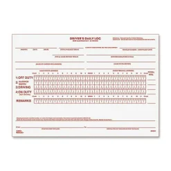 Rediform Driver's Daily Log Book - 31 Sheet(s) - Stapled - 2 Part - Carbon Copy - 7 7/8"x5 1/2" Sheet Size - White - White Sheet(s) - Recycled