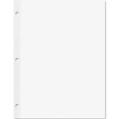 Rediform Heavyweight Reinforced Filler Paper - Letter - 100 Sheets - Plain - Stapled/Glued - 20 lb Basis Weight - 20121