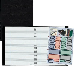 Rediform® NotePro® Executive Notebook, 9 1/4" x 7 1/4", College Ruled, 150 Pages, Black